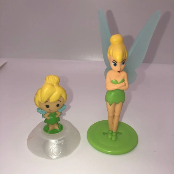 Disney Other - Tinkerbell Figure Set of 2 Mcdonald's Disney 100